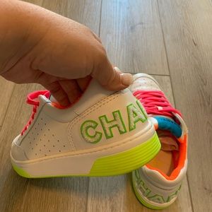 Chanel low top multicolor sneaker size 39